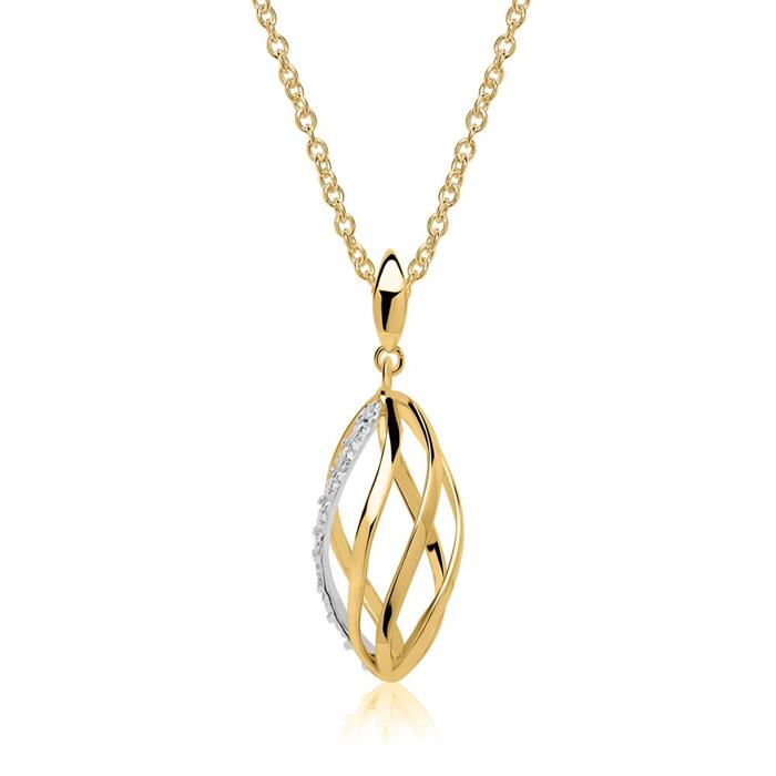 Pendant in 585 gold with diamond