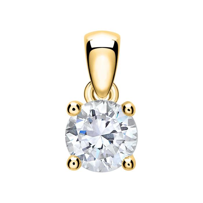 Diamantanhänger für Damen aus 585er Gold