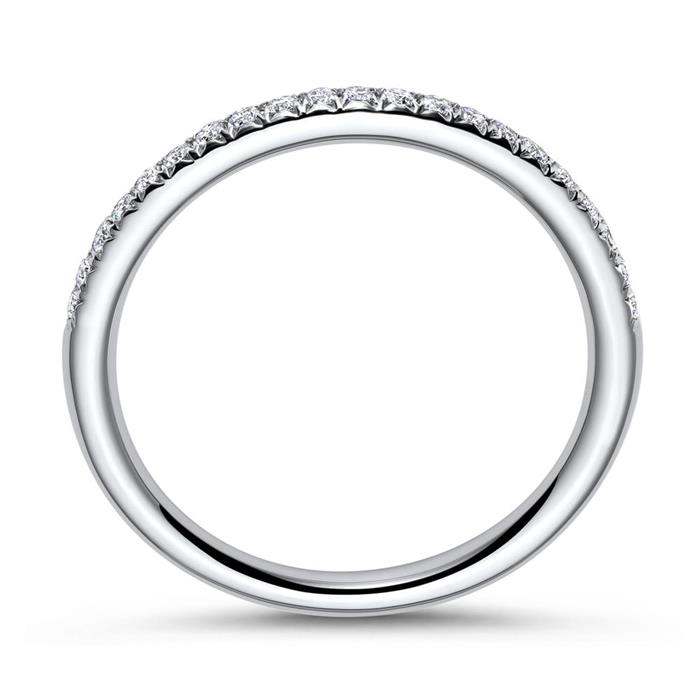 Filigree diamond ring 18ct white gold