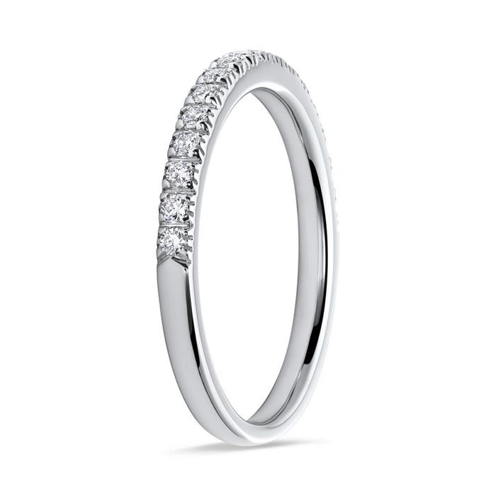 Noble diamond ring 18ct white gold