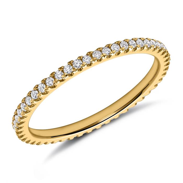 Eternityring Diamond Ring 18ct Yellow Gold