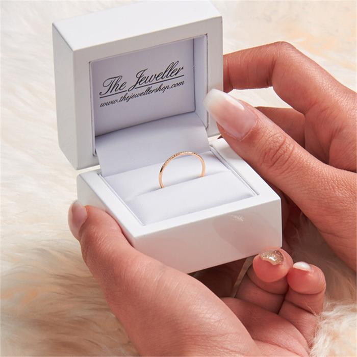 Eternityring diamond ring rose gold 18ct gold