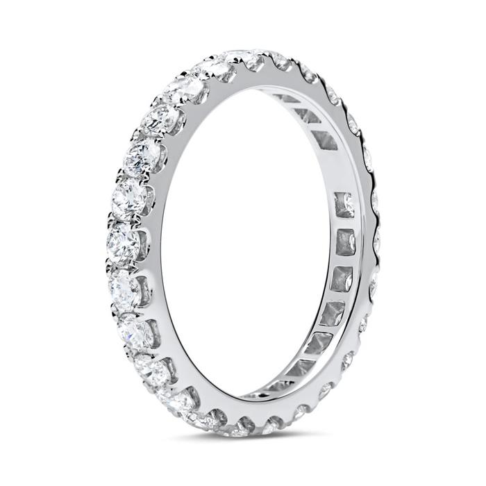 14 quilates anillo eternidad oro blanco 26 diamantes