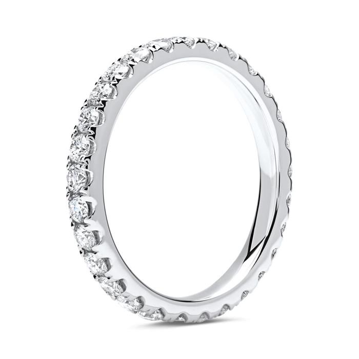 Memoire-Ring 750er Weißgold 29 Diamanten