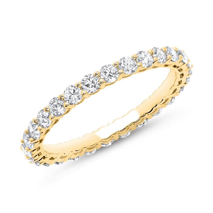 Eternity Ring 750er Gold 28 Diamanten