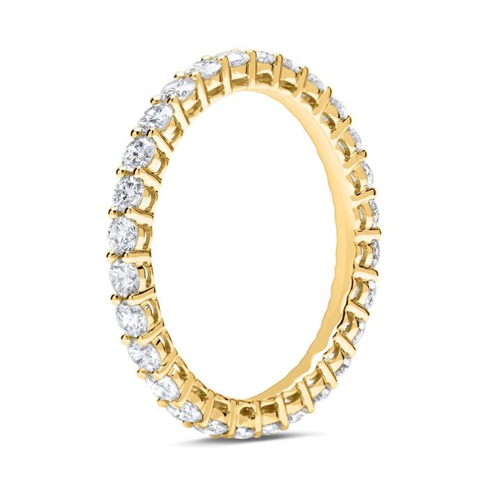 Eternity ring 18ct gold 28 diamonds