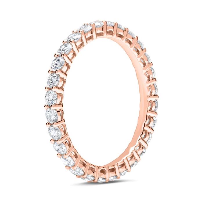 Eternity Ring 585er Roségold 28 Diamanten
