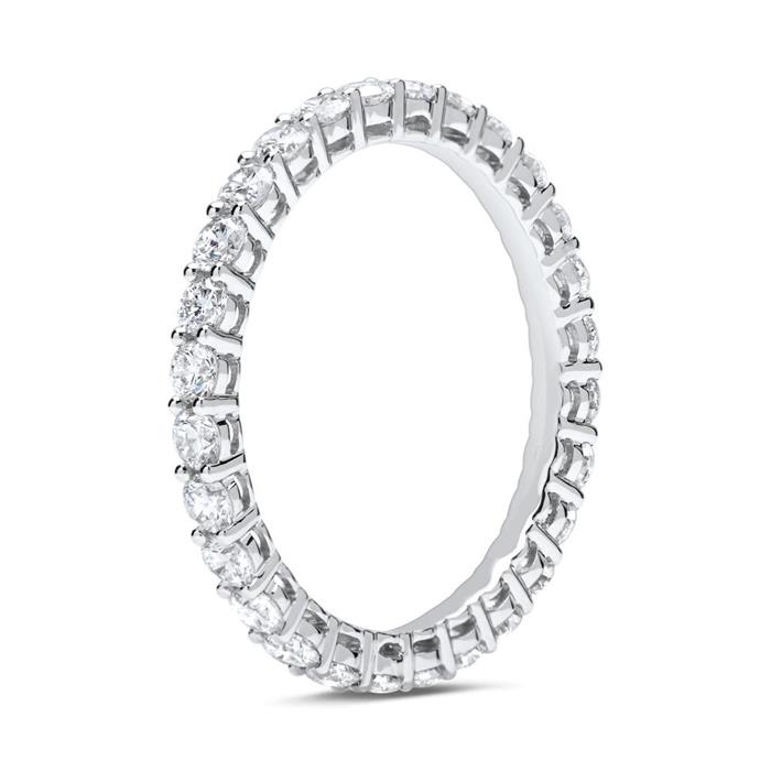 Eternity Ring 750er Weißgold 28 Diamanten