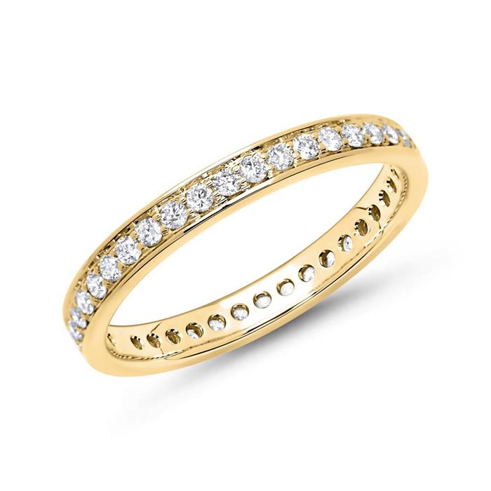 Eternity Ring 18 Karat Gold 39 Diamanten