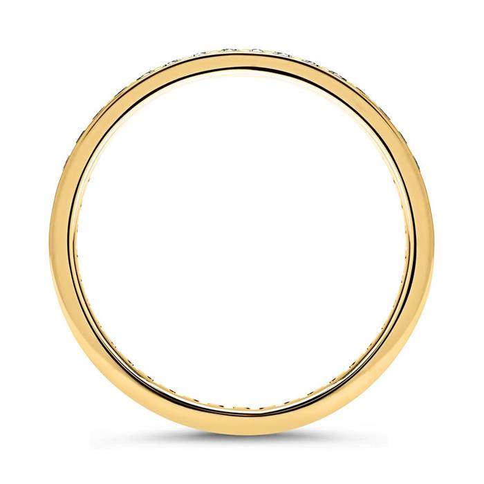 Eternity ring 14ct gold 39 diamonds