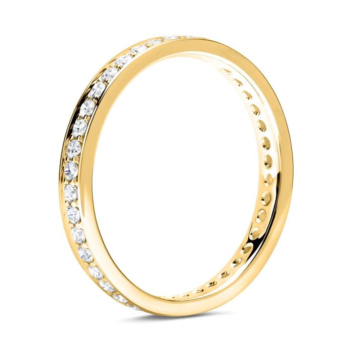 Eternity ring 18 carat gold 39 diamonds
