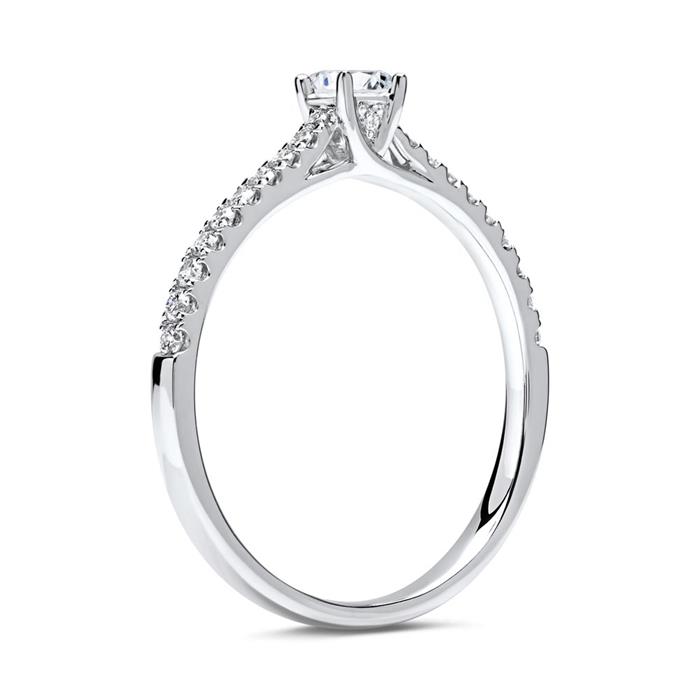 950 Platina Ring Met Diamanten