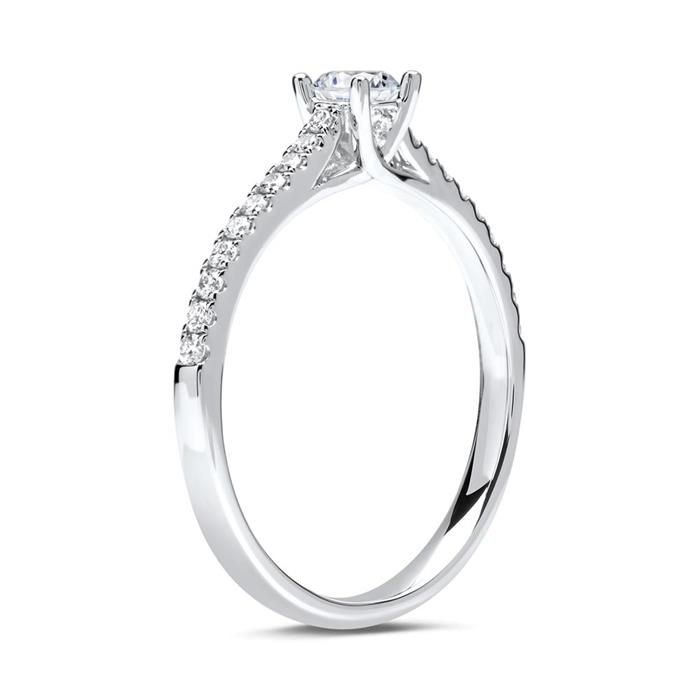 Engagement ring 950 platinum with diamonds