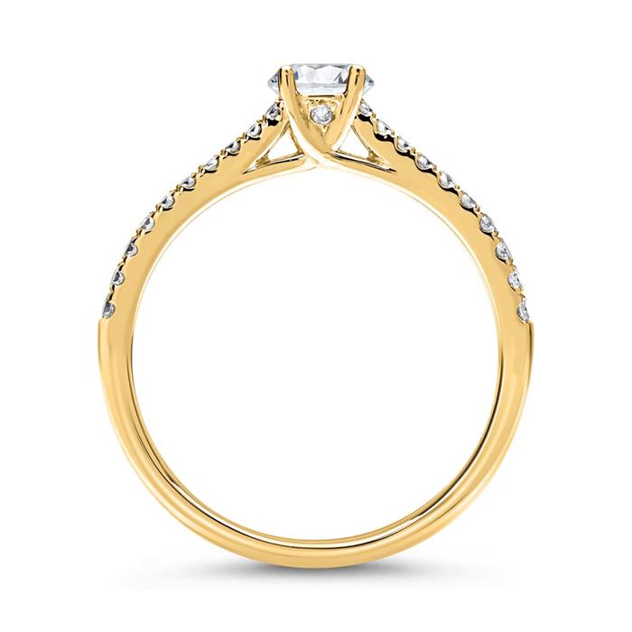 18 Karaat Gouden Diamanten Ring
