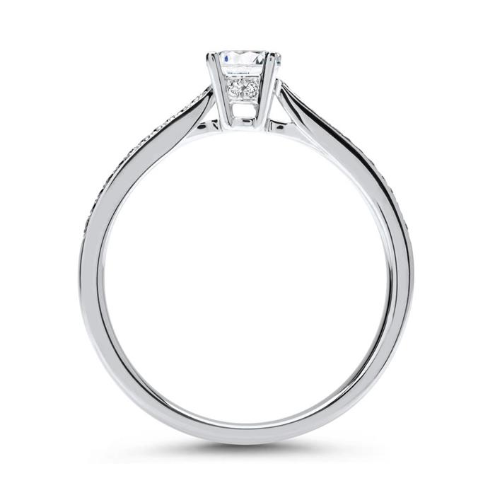 Ring 950 platinum with diamonds DR0134-PT