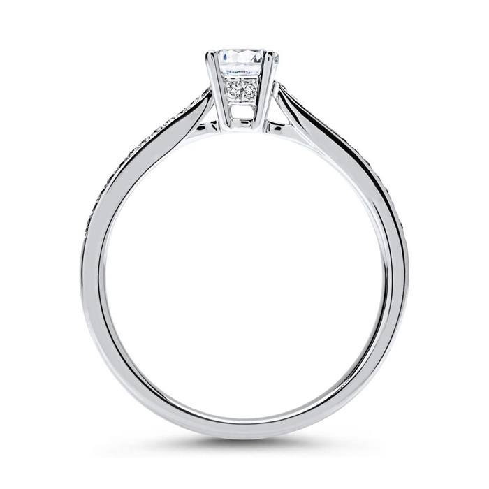 Ring 750 white gold with diamonds DR0134-18KW