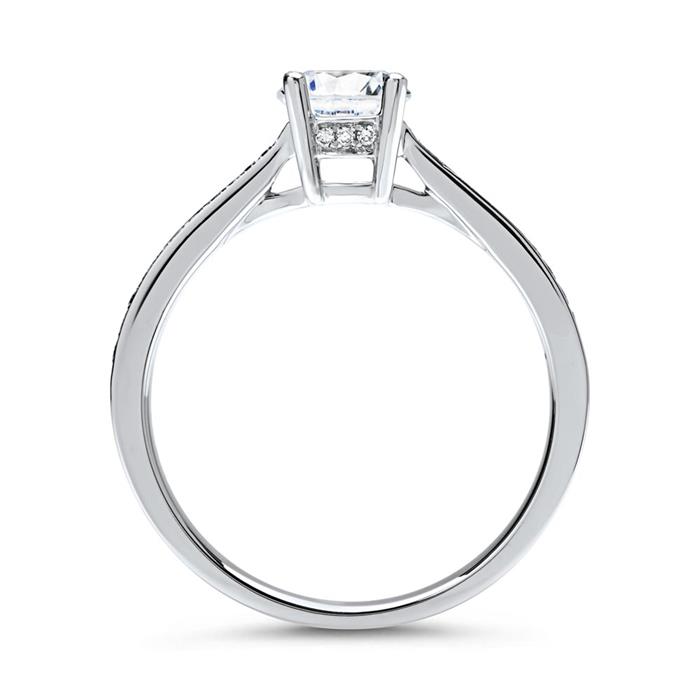 Engagement Ring 950 Platinum With Diamonds