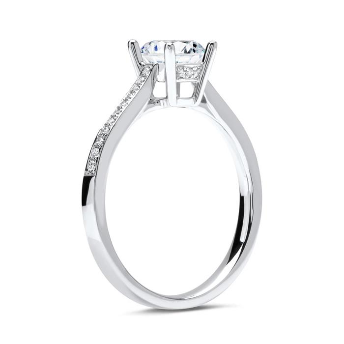 950er Platin Ring mit Diamanten DR0136-PT