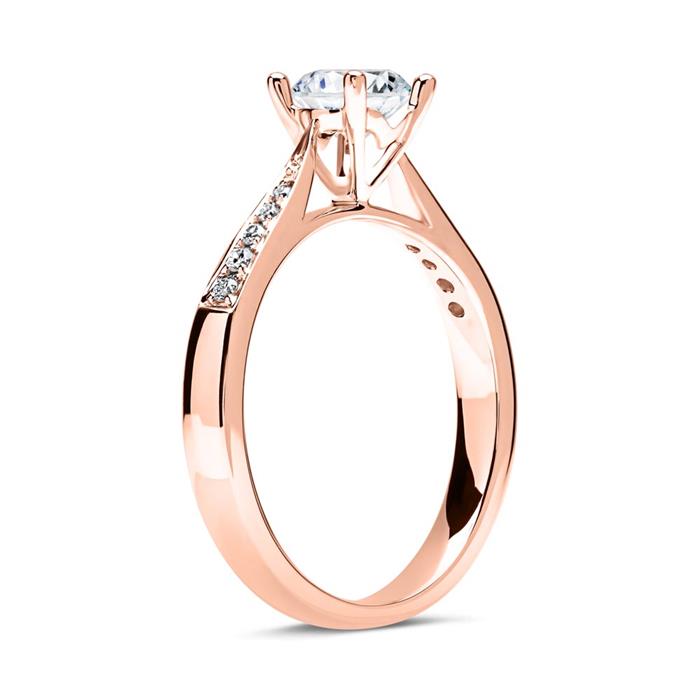 Diamantring 750er Roségold