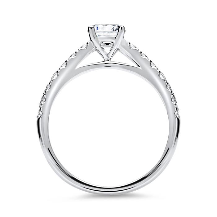 Engagement ring 950 platinum with diamonds