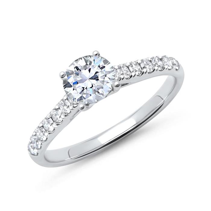 950 platinum engagement ring with diamonds