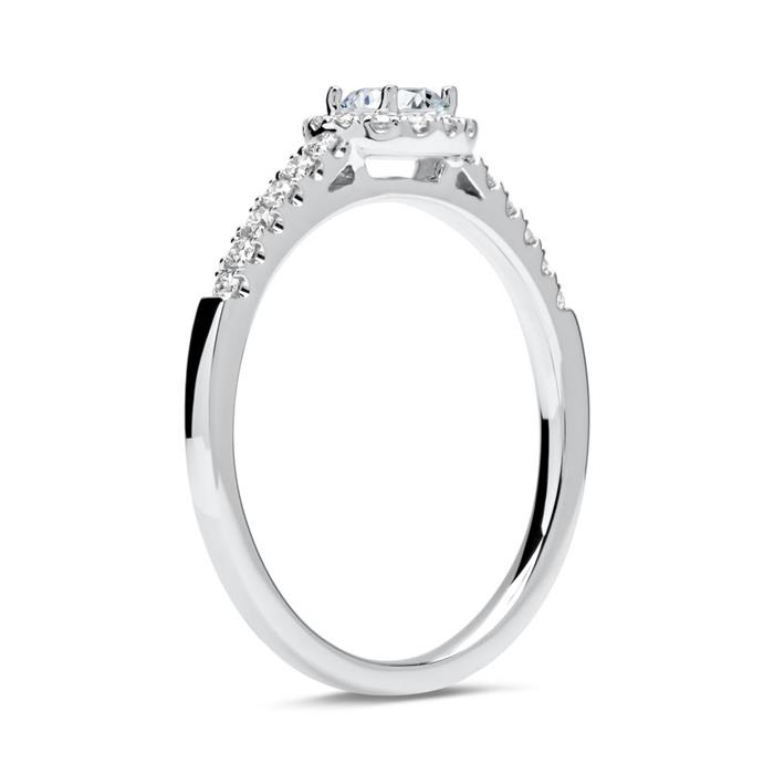 Engagement ring 950 platinum with diamonds