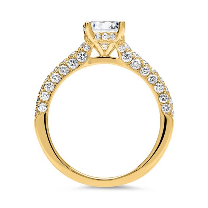 14ct gold ring with diamonds DR0166-14ctG