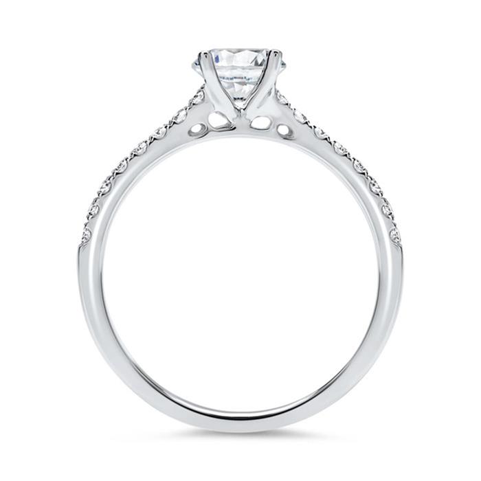 950 platinum engagement ring with diamonds