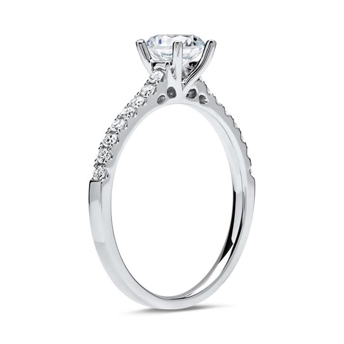 950 platinum engagement ring with diamonds