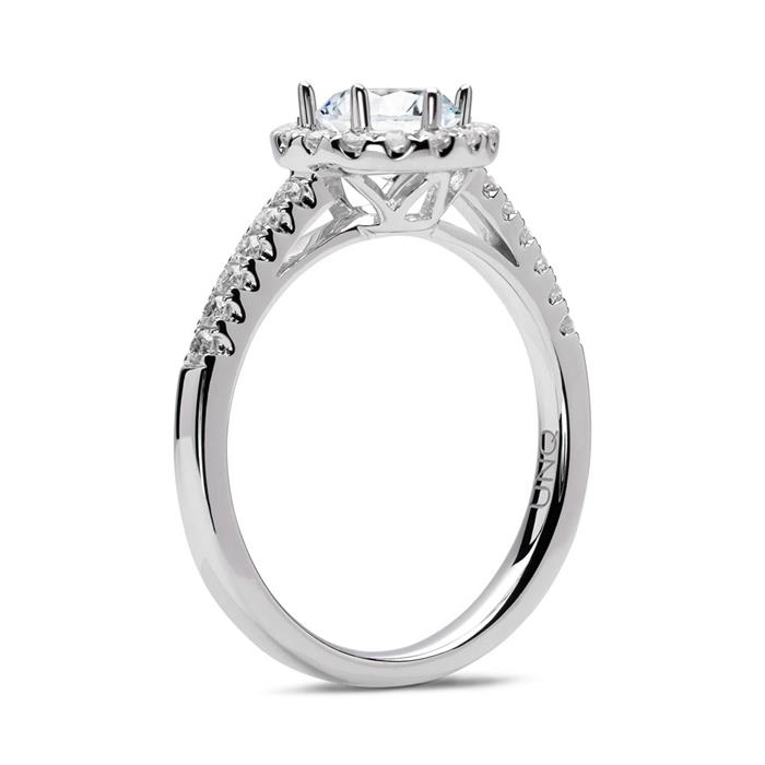 Diamanten ring 14 karaat witgoud