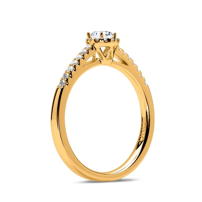 Ring 750er Gold mit Diamanten