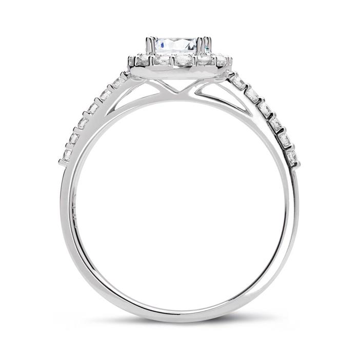 950 platinum engagement ring with diamonds