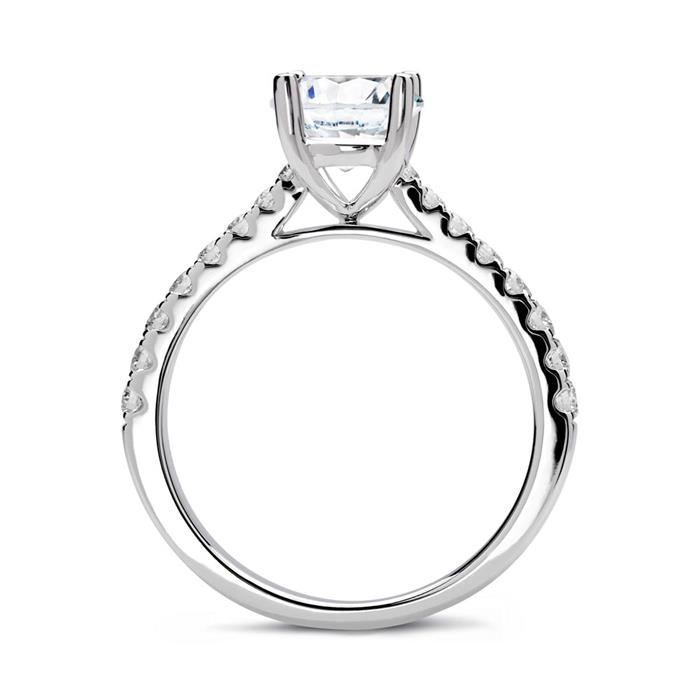 Ring 950 platinum with diamonds