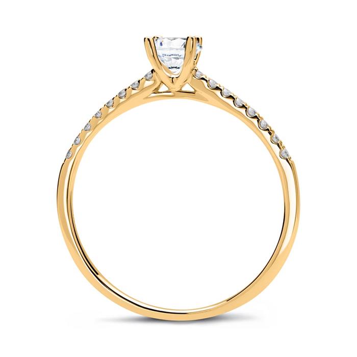 Diamanten Ring 14 Karaat Goud