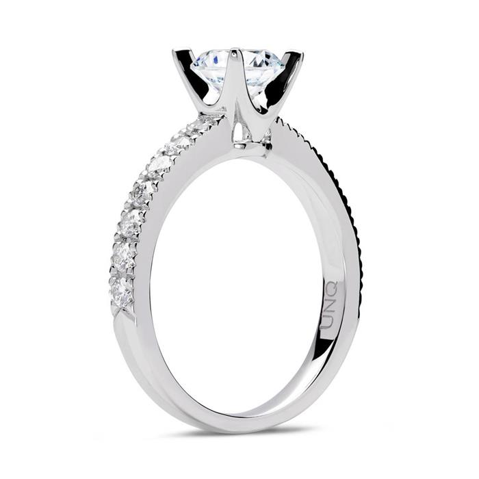 950 platinum engagement ring with diamonds