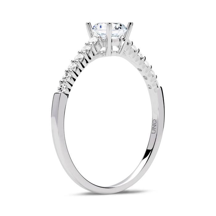 Engagement ring 950 platinum with diamonds