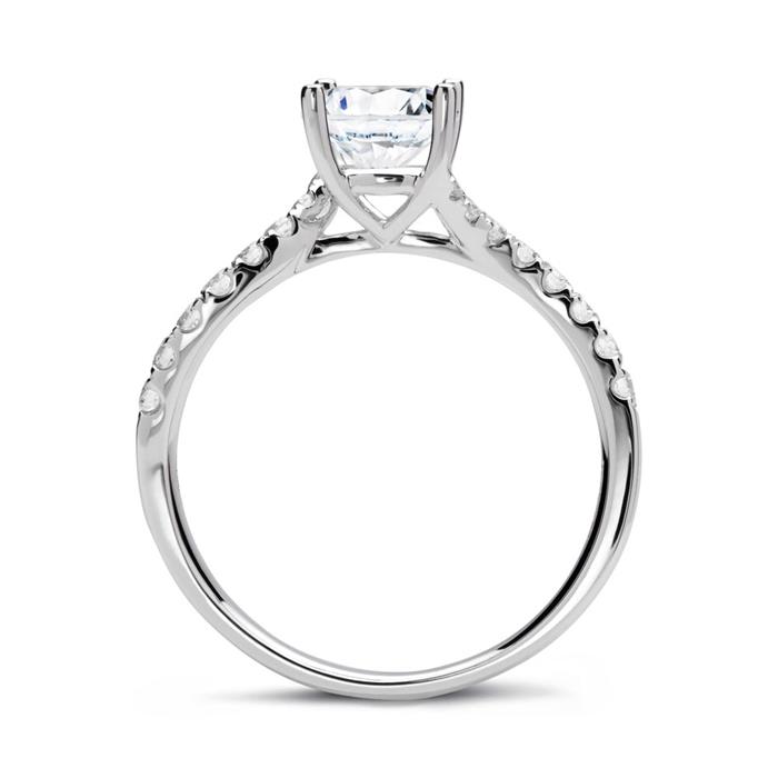 950er Platin Ring mit Diamanten DR0326-PT