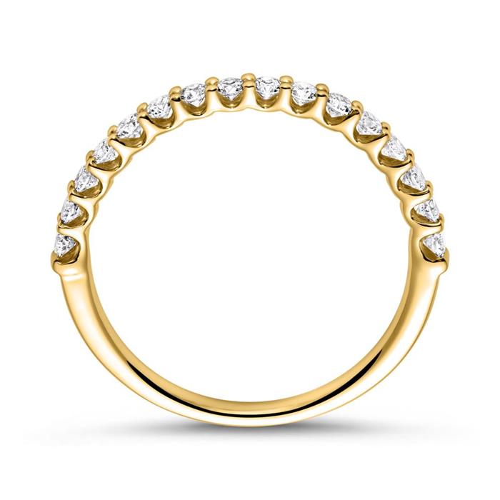 Eternity ring 18ct gold 16 diamonds