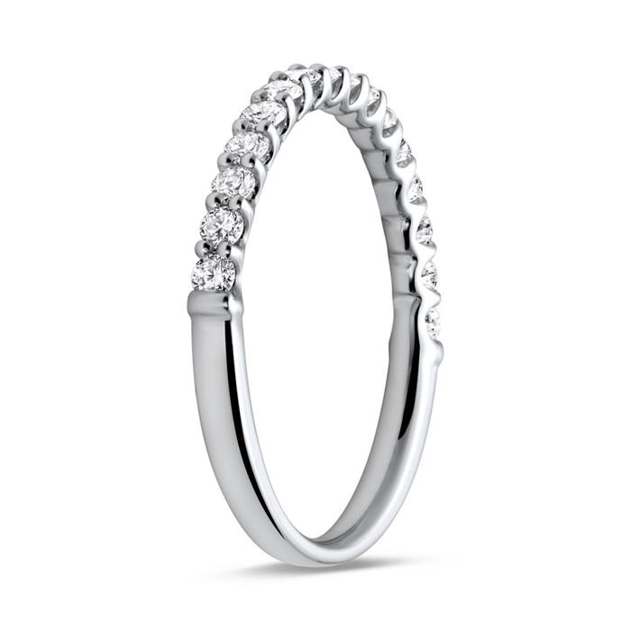 Eternity ring 950 platinum 16 diamonds