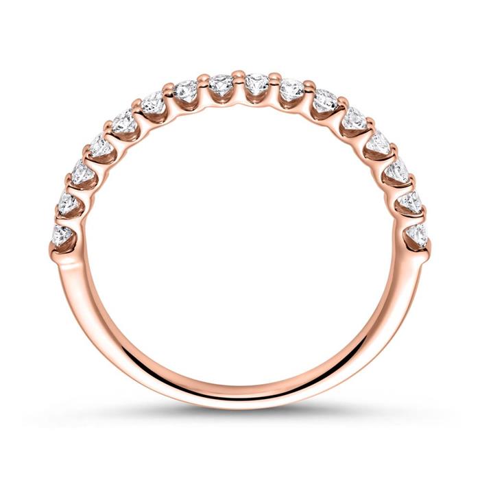 Eternity Ring 585er Roségold 16 Diamanten