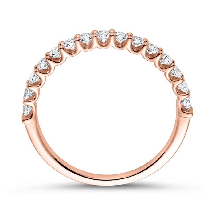 750er Roségold Eternity Ring 15 Diamanten