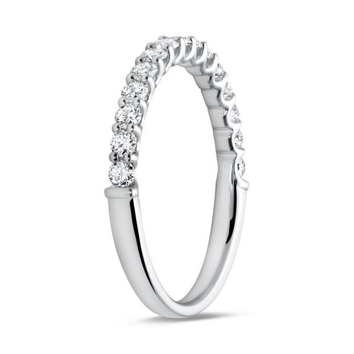 18 Karaat Witgouden Eternity Ring 15 Diamanten