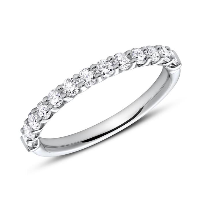 Memoire ring 950 platinum 13 diamonds