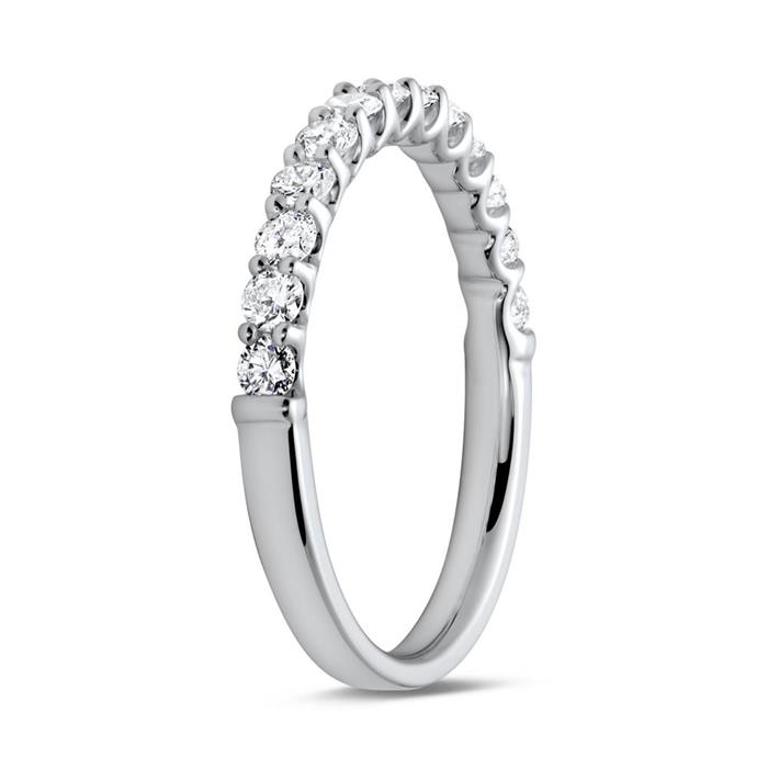 Memoire ring 950 platina 13 Diamanten