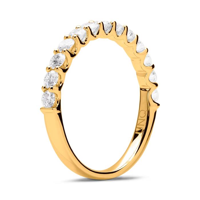 14ct gold eternity ring 13 diamonds