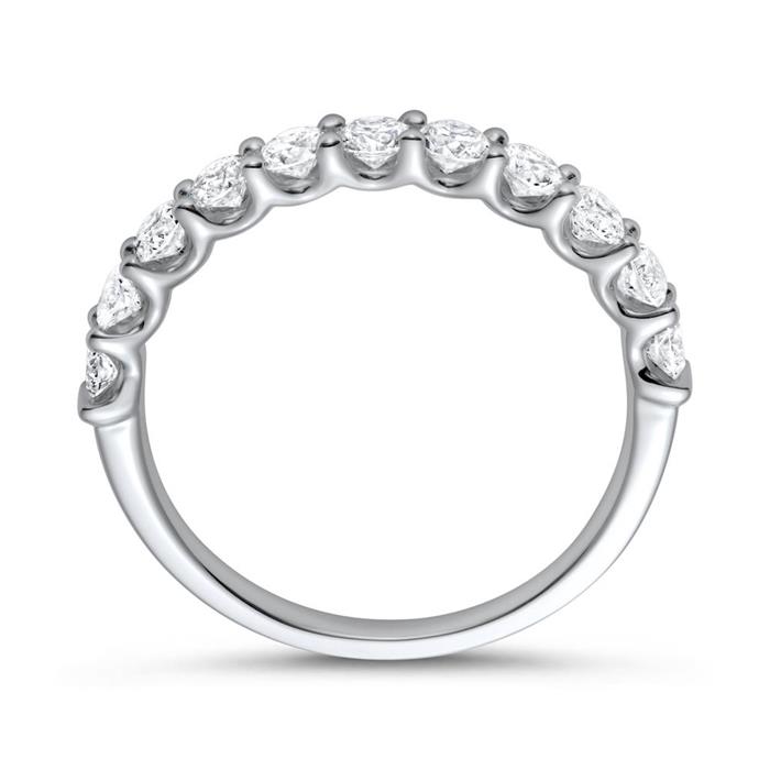 Half eternity ring 950 platinum diamond