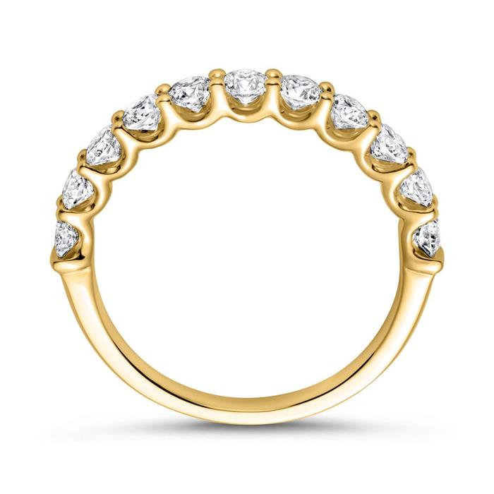 750er Gold Memoire Ring Diamant