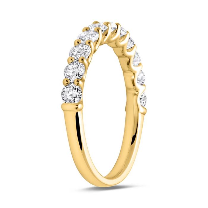 14ct gold memoire ring diamond