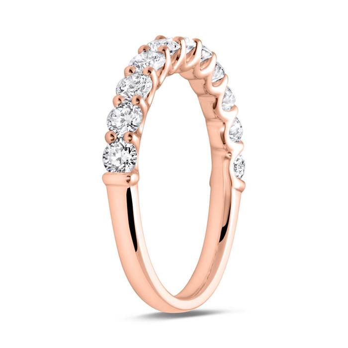 750er Roségold Memoire Ring Diamant