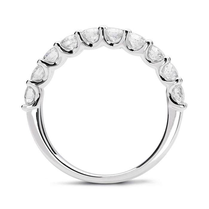 Eternity ring 18ct white gold 10 diamonds